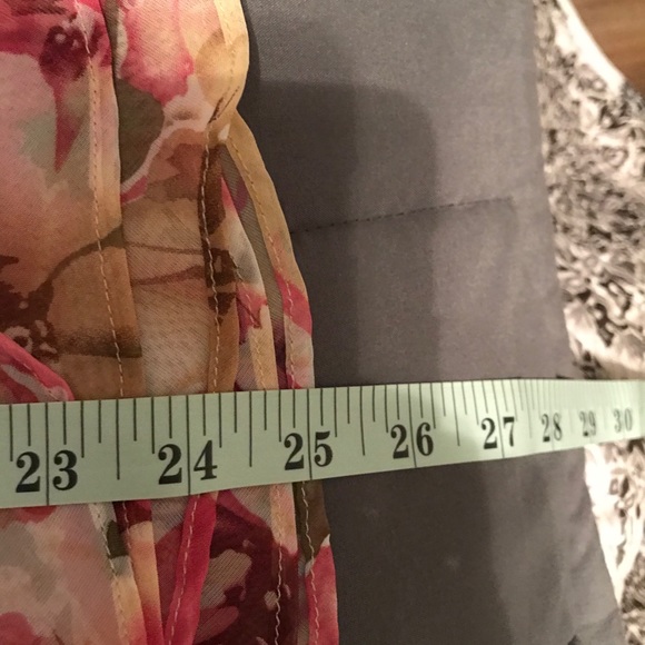 Karin Stevens silky sheer floral print 2 piece dress set size 8 - Picture 2 of 10